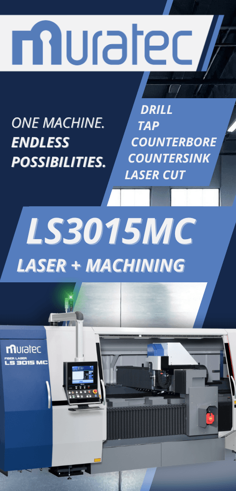 The Muratec LS3015MC is a fiber laser combination machine that brings laser cutting and machining together in one compact platform.